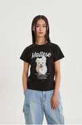 WAIKEI -  GOOREUM illustration half Sleeve T-shirt BLACK