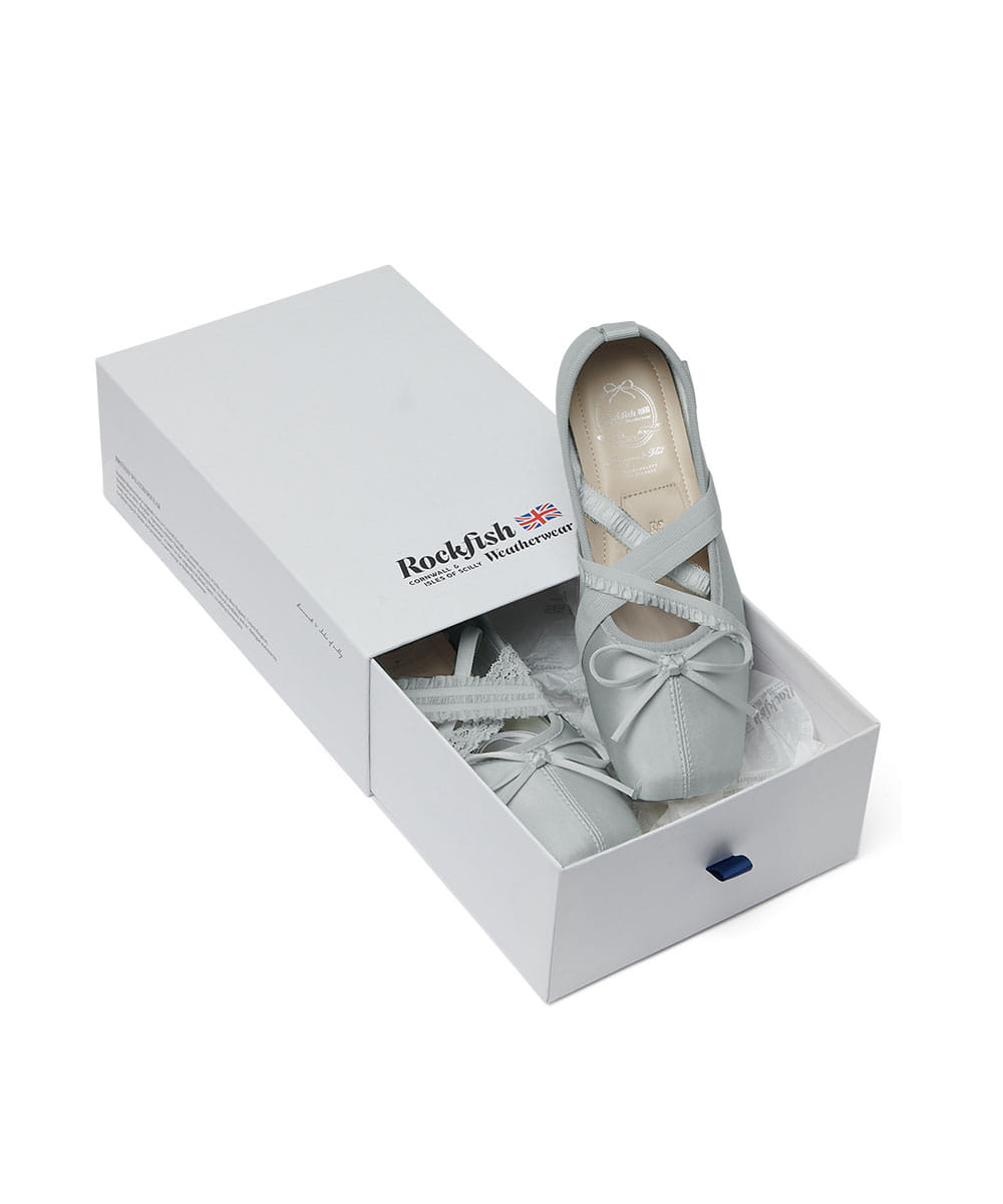 ROCKFISH WEATHERWEAR - BANDING BALLET FLATS / GREY