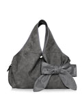 SIWEOL107 -  [Renewal] Bow Shoulder Bag (Nubuck Grey)