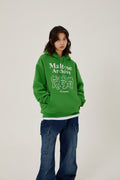 WAIKEI -  Maltese archive line graphic hood MOSS GREEN