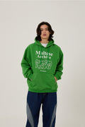 WAIKEI -  Maltese archive line graphic hood MOSS GREEN