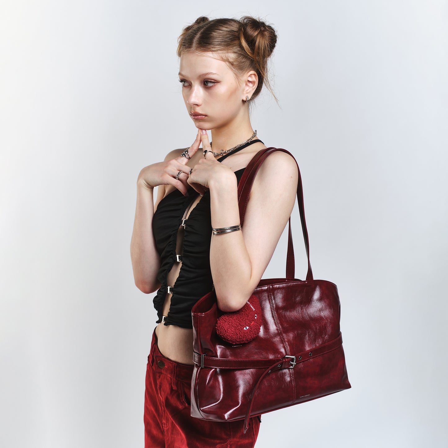 SAMO ONDOH - le belt bag L vampire blood