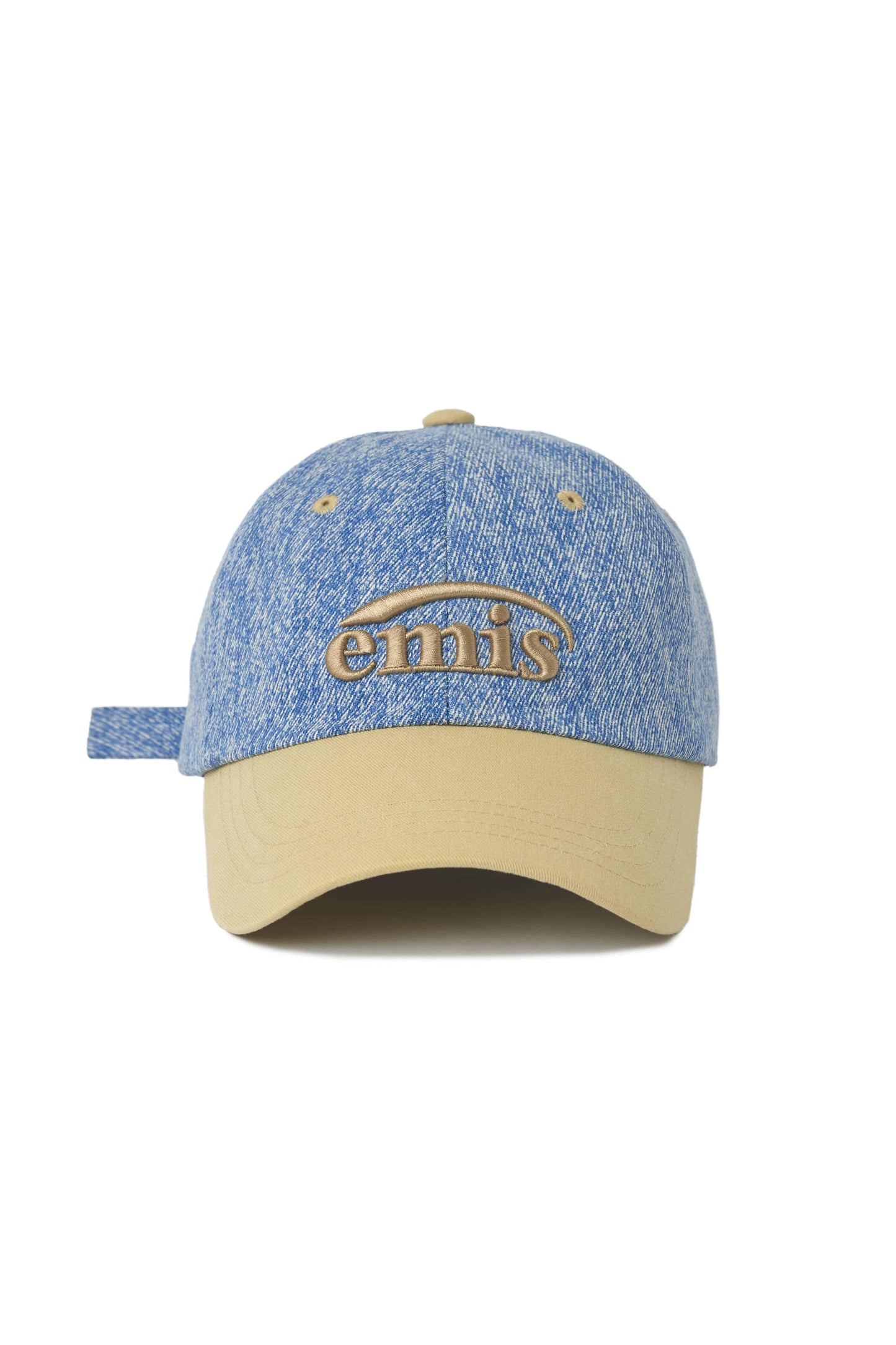 EMIS - NEW LOGO DENIM BALL CAP-LIGHT BLUE DENIM-BEIGE