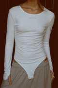 THREETIMES -  Soft bodysuit ivory