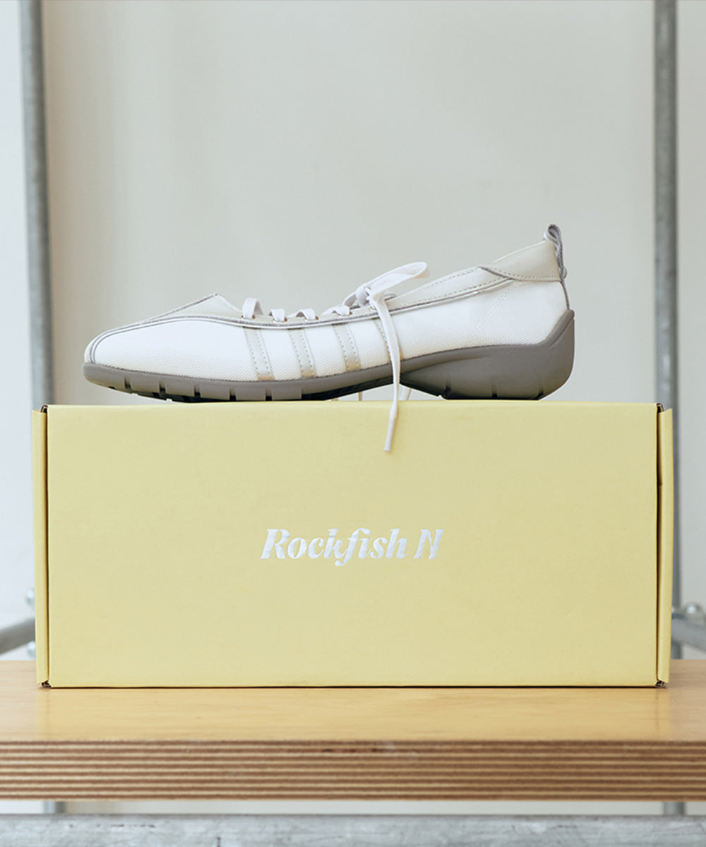 ROCKFISH WEATHERWEAR 25FW / BLISS LACEUP SNEAKERS - CREAM PEARL