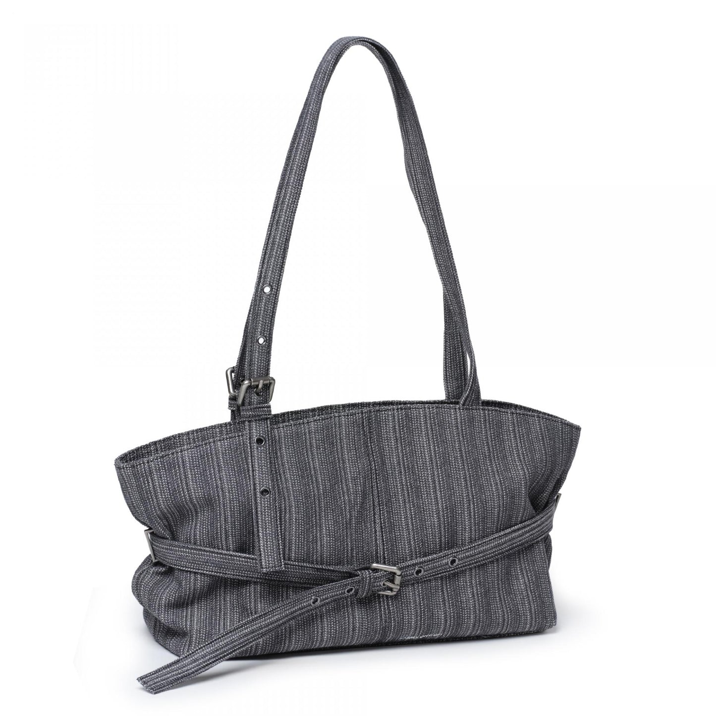 SAMO ONDOH - le belt bag M stripe gray
