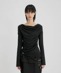 FLAREUP - Drape Long Sleeve / Black