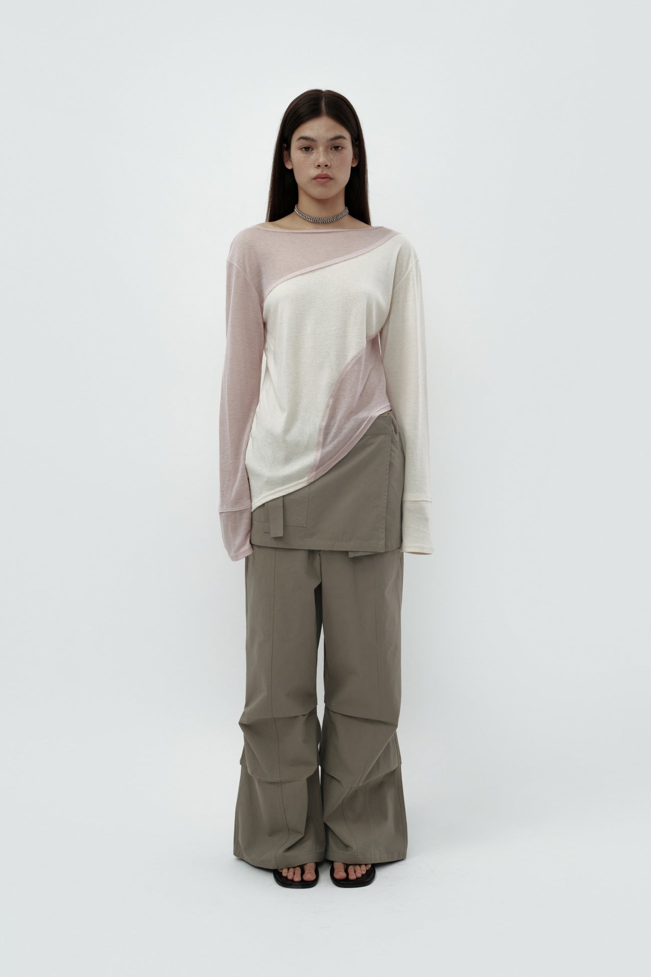 CERRIC -  2WAY SKIRT PANTS / KHAKI