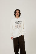 WAIKEI -  Maltese archive sweatshirts WHITE