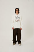 WAIKEI -  Maltese archive sweatshirts WHITE