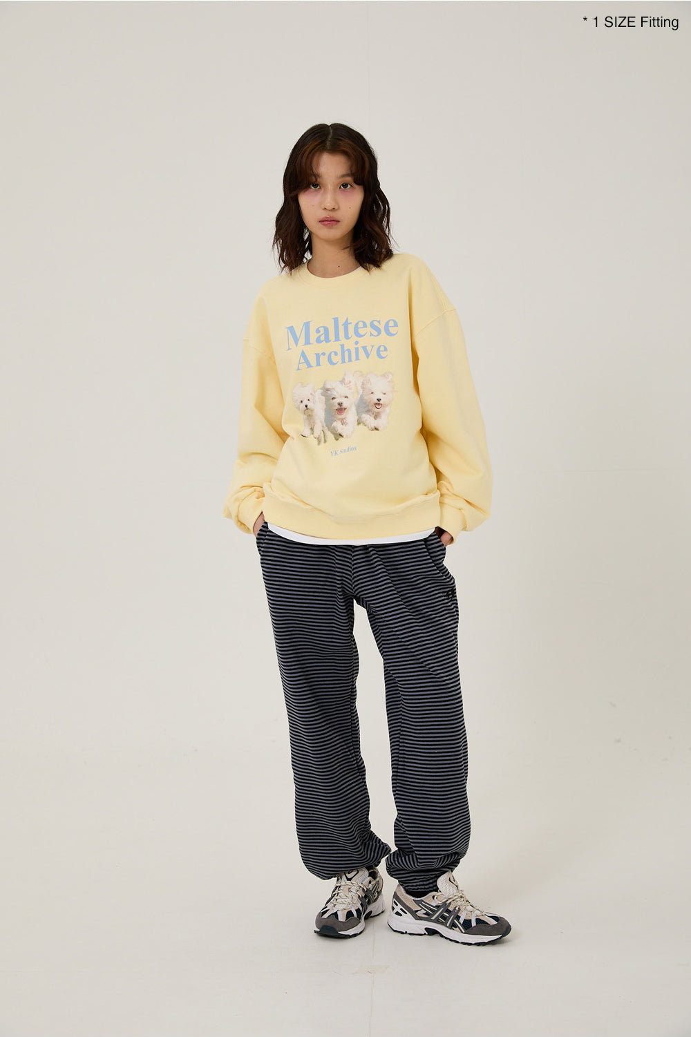 WAIKEI -  Maltese archive sweatshirts WHITE