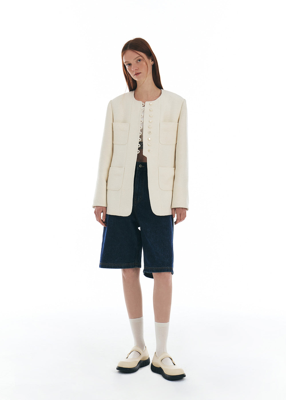 GROVE -  FRU JACKET [IVORY]