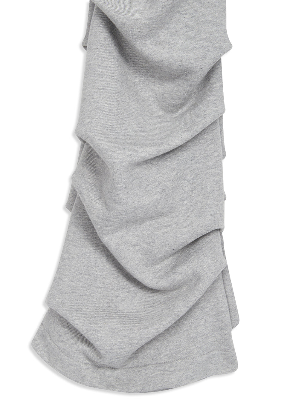 OPEN YY -  JERSEY SHIRRING PANTS, GRAY