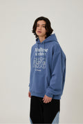 WAIKEI -  Maltese archive line graphic hood DUST BLUE