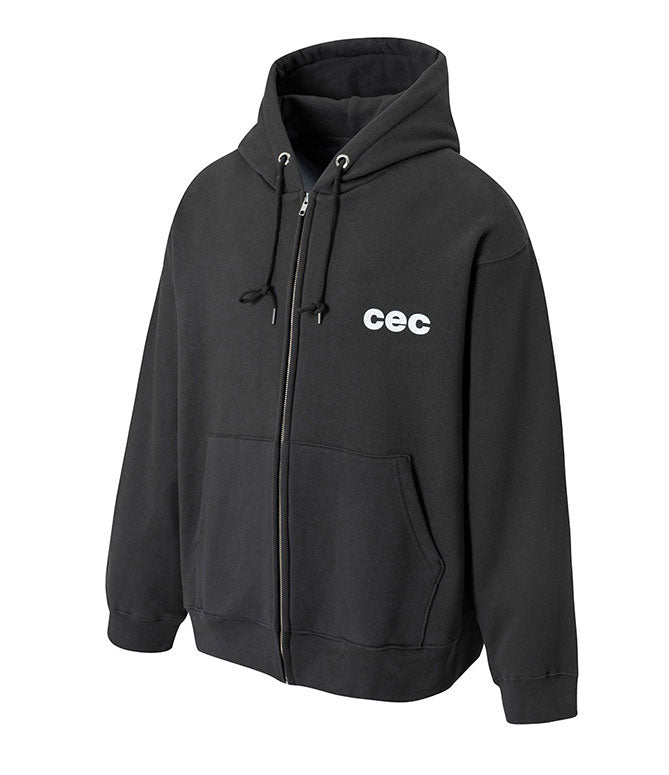 CHANCE CHANCE -  CEC ZIP-UP HOODIE CHARCOAL