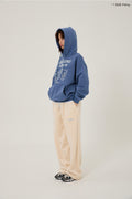 WAIKEI -  Maltese archive line graphic hood DUST BLUE