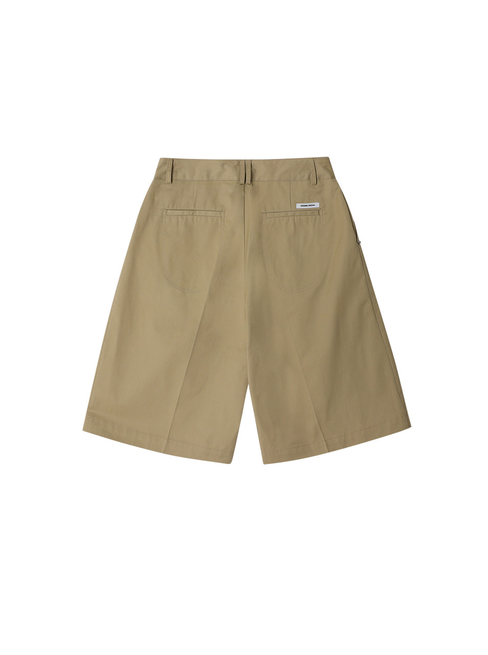 CRANK -  RIVET BERMUDA PANTS_BEIGE