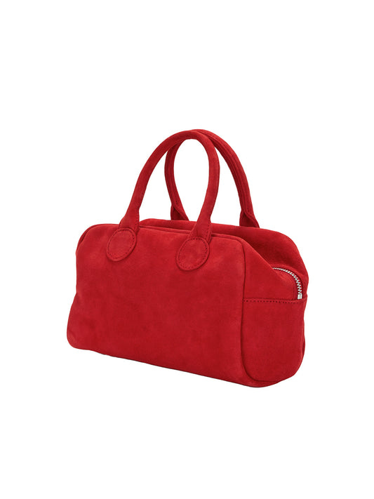 MARGESHERWOOD - SOFT BOWLING BAG_red suede