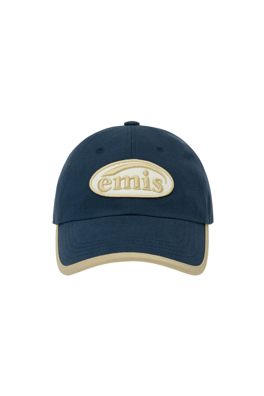 EMIS - BEIGE TRIMMING BALL CAP-NAVY