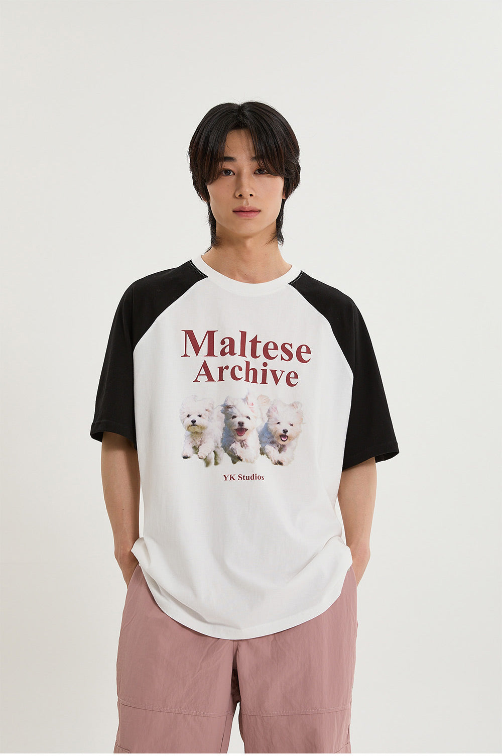 WAIKEI -  Maltese archive raglan half sleeve T-shirt IVORY