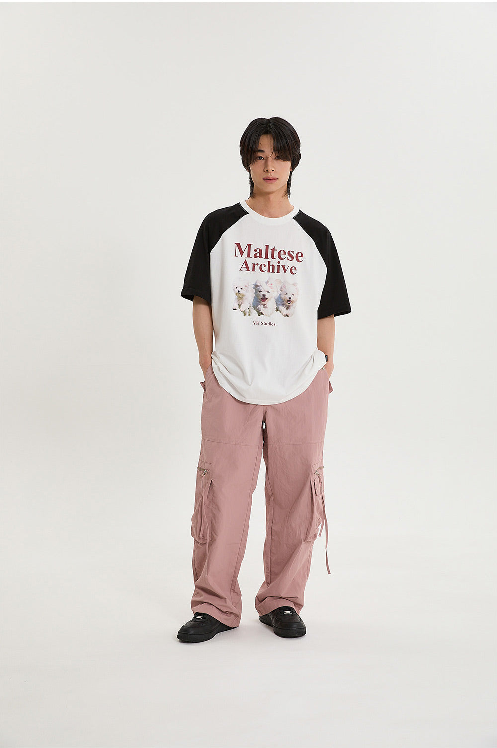 WAIKEI -  Maltese archive raglan half sleeve T-shirt IVORY