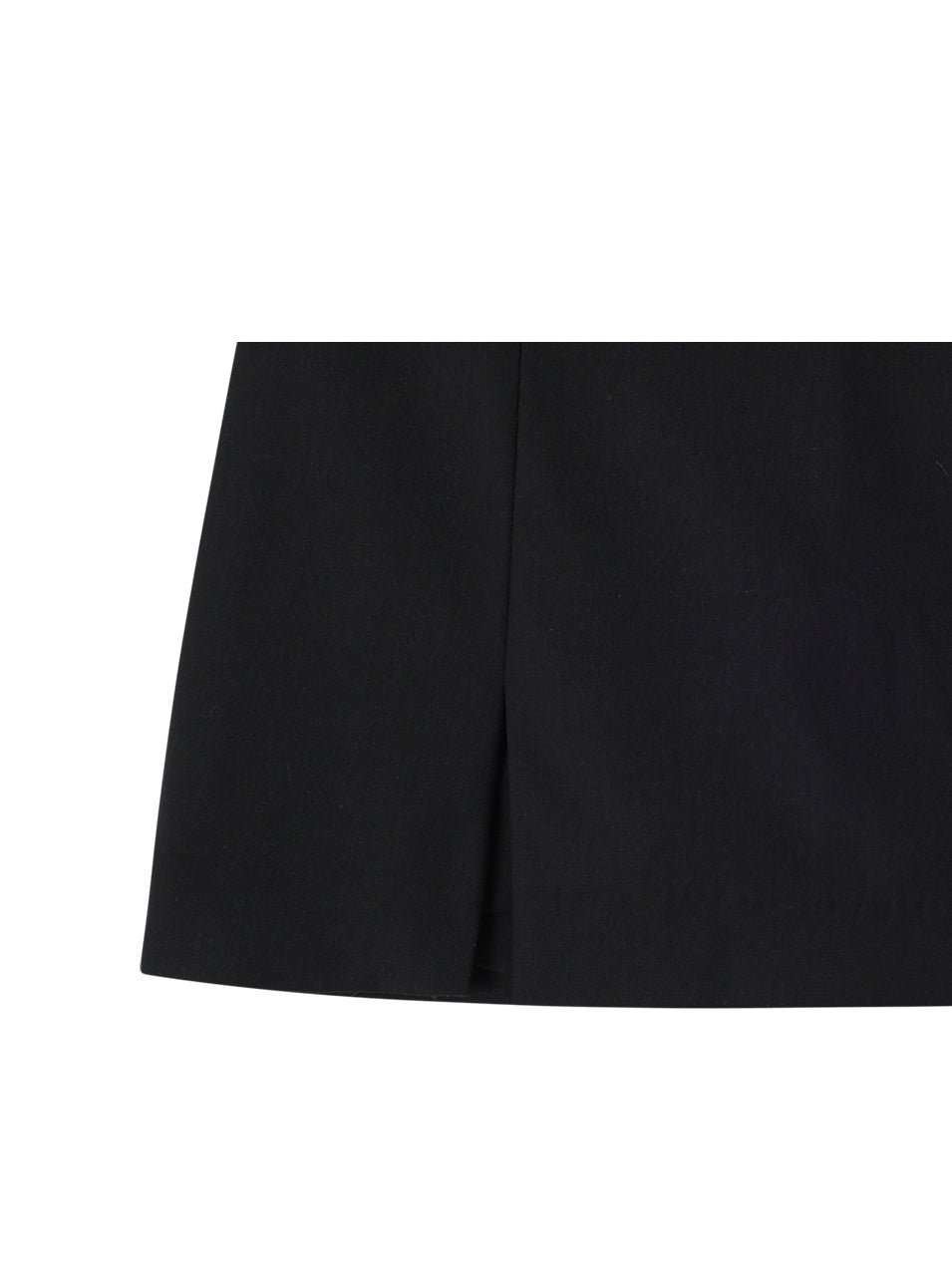 CRANK -  SLIT MICROSKIRT PANTS_BLACK