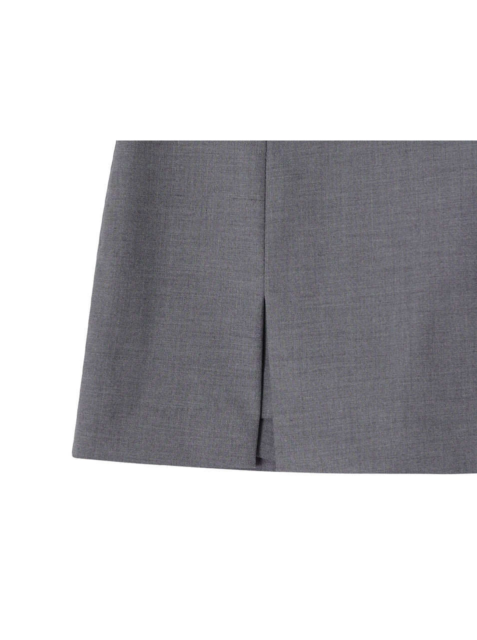 CRANK -  SLIT MICROSKIRT PANTS_MELANGE GREY