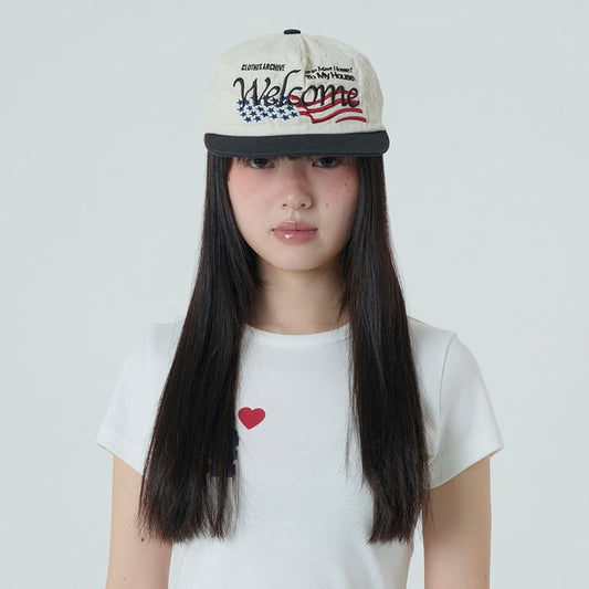 AEAE - WELCOME WASHED CAP [ECRU]