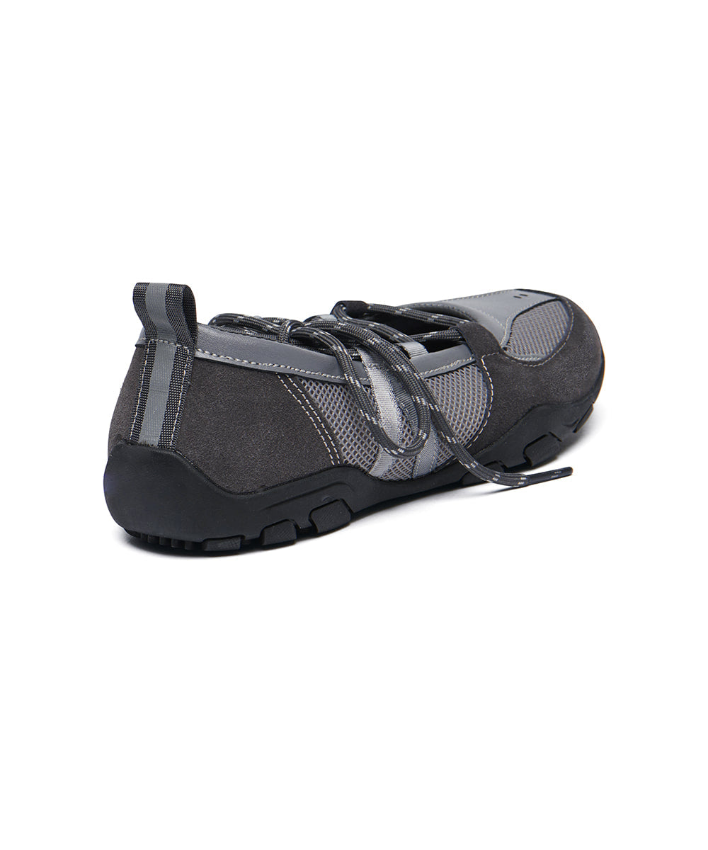 ROCKFISH WEATHERWEAR - NICOLE WEAVING LACEUP SNEAKERS - GREY (Dispatch in 48hrs)