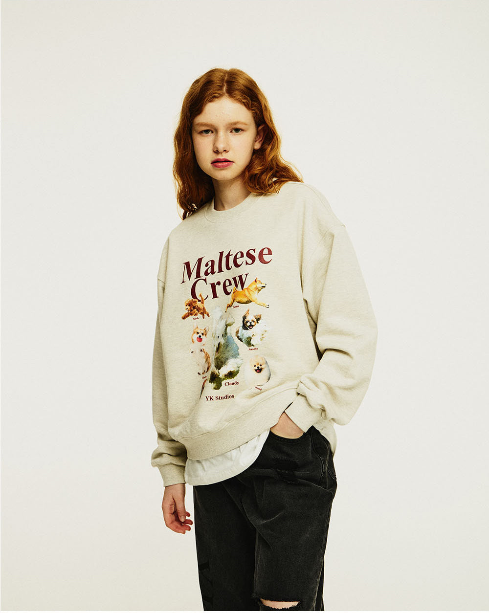 WAIKEI -  Maltese crew sweatshirts OATMEAL