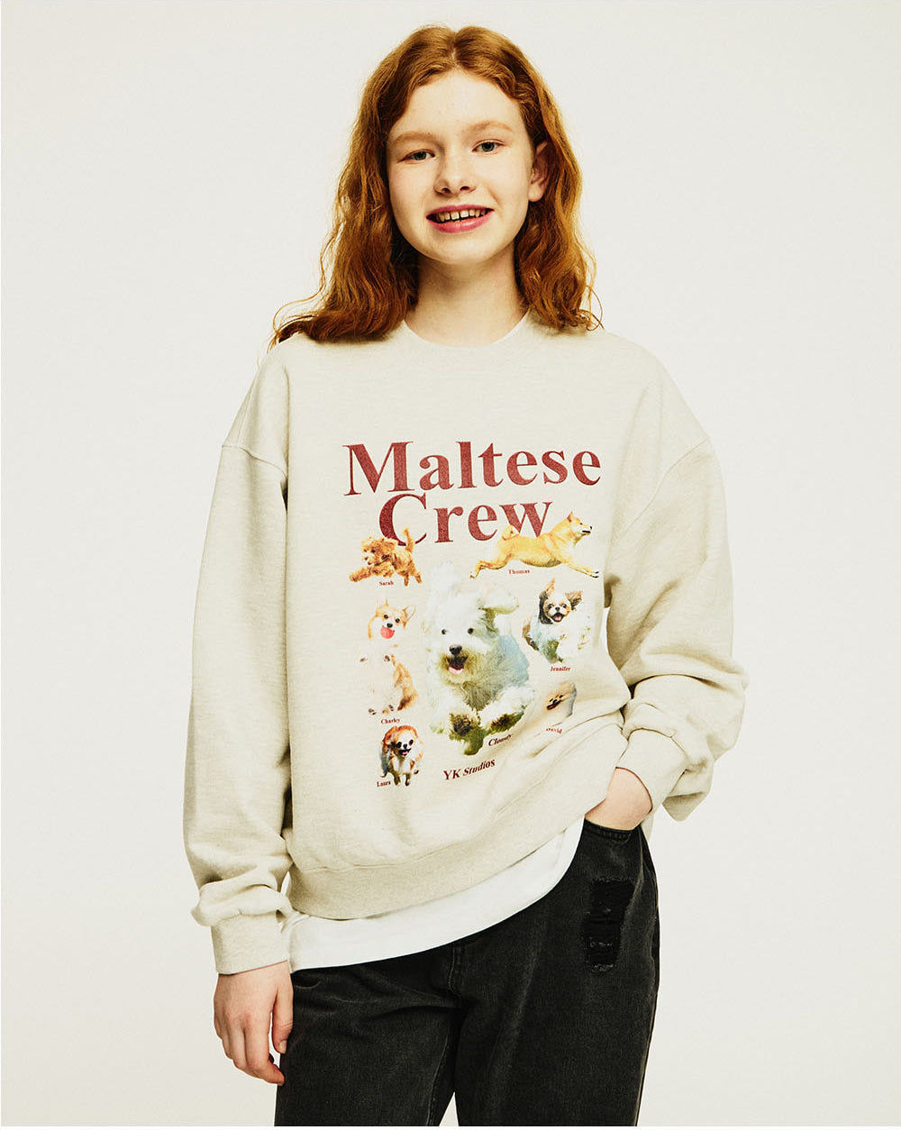 WAIKEI -  Maltese crew sweatshirts OATMEAL