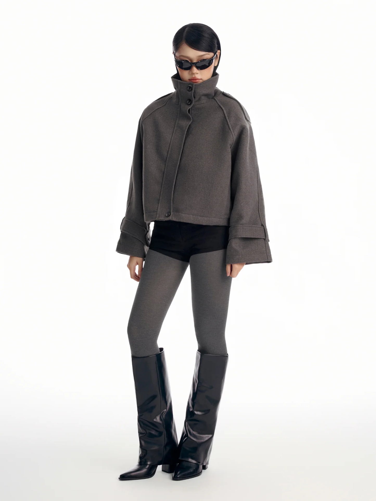 MELANCHOLY - Marlowe Wool Coat / Gray