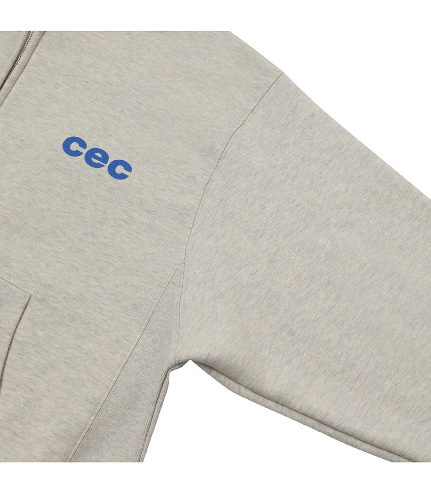 CHANCE CHANCE -  CEC ZIP-UP HOODIE OATMEAL