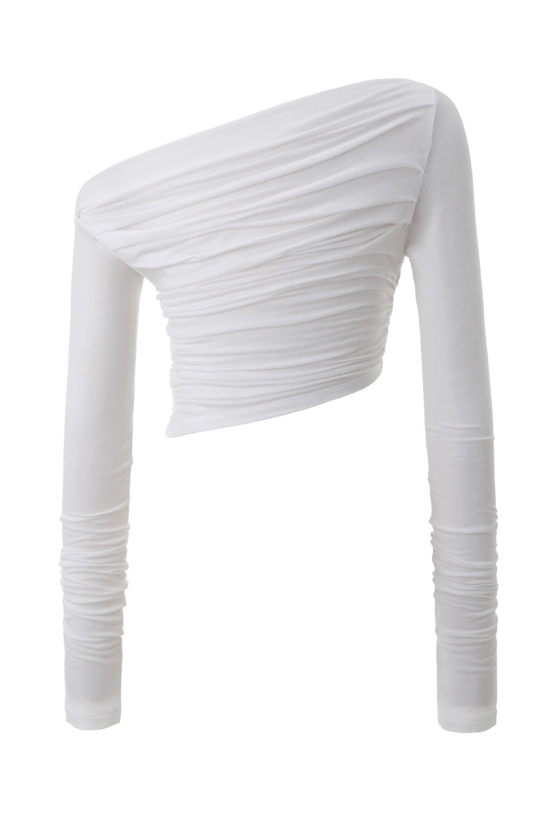 THREETIMES -  Drape top ivory