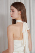 PAIN OR PLEASURE -  LYNN HALTER DRESS ivory