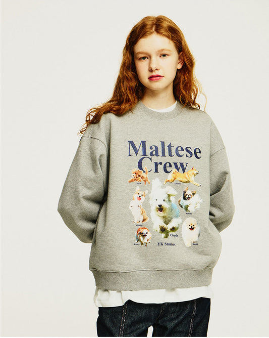 WAIKEI -  Maltese crew sweatshirts GREY