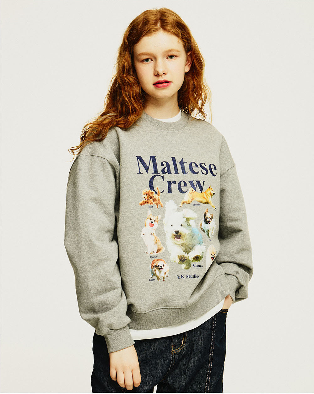 WAIKEI -  Maltese crew sweatshirts GREY