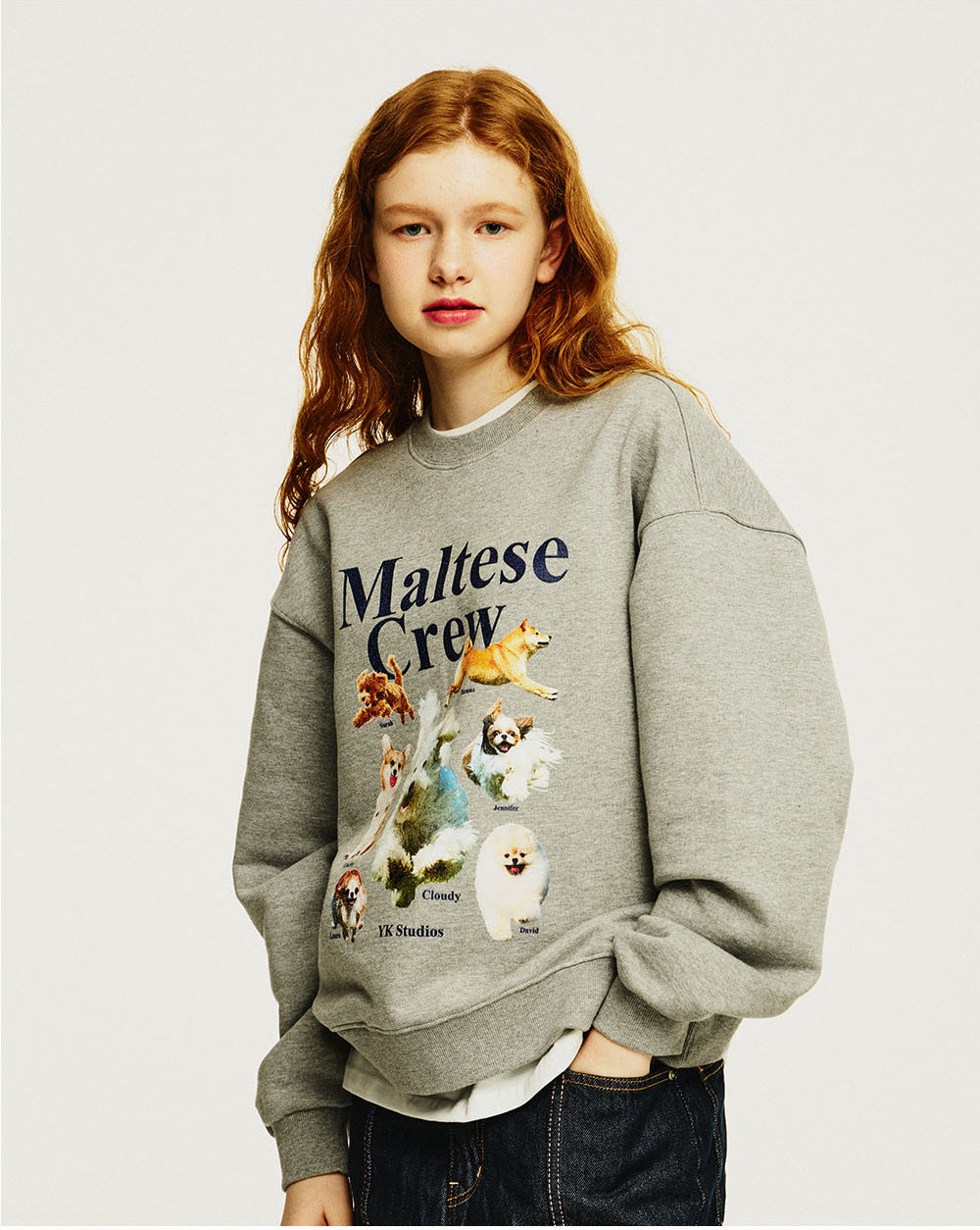 WAIKEI -  Maltese crew sweatshirts GREY