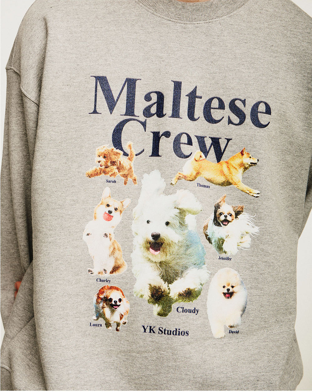 WAIKEI -  Maltese crew sweatshirts GREY