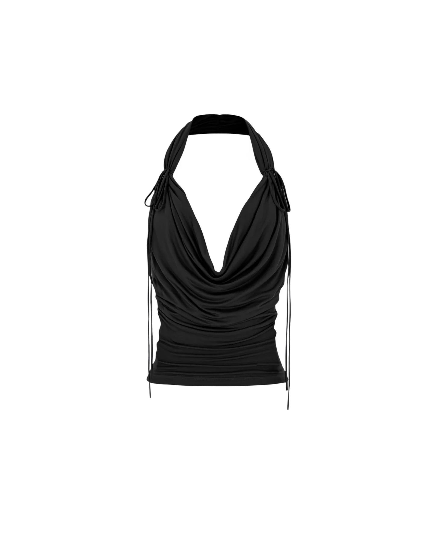 Sagittarius.A+ - Orielle Cowl Top Black (Dispatch in 48hrs)