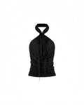 Sagittarius.A+ - Orielle Cowl Top Black (Dispatch in 48hrs)