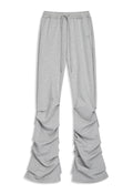 OPEN YY -  JERSEY SHIRRING PANTS, GRAY