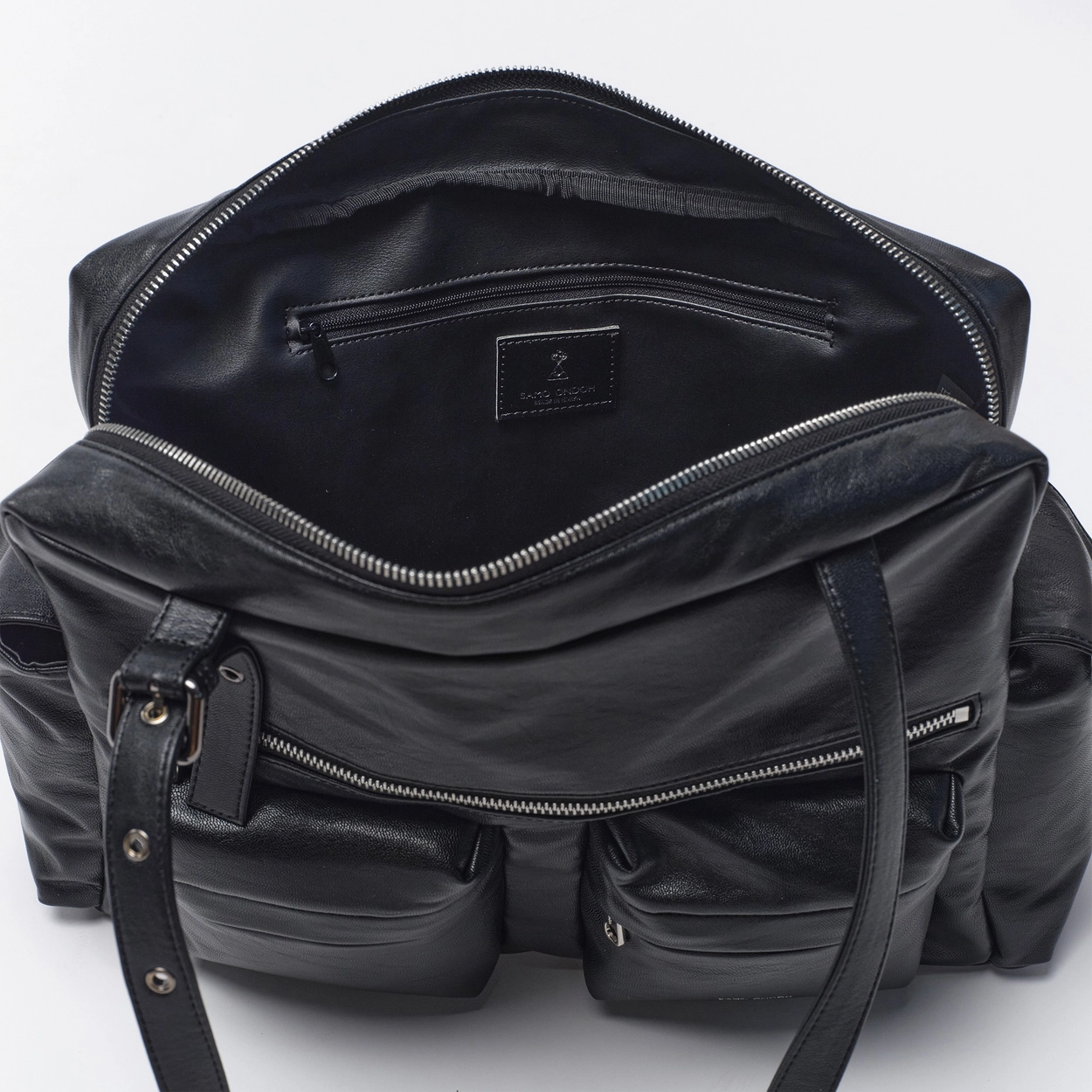 SAMO ONDOH - pocket utility bag L nappa black