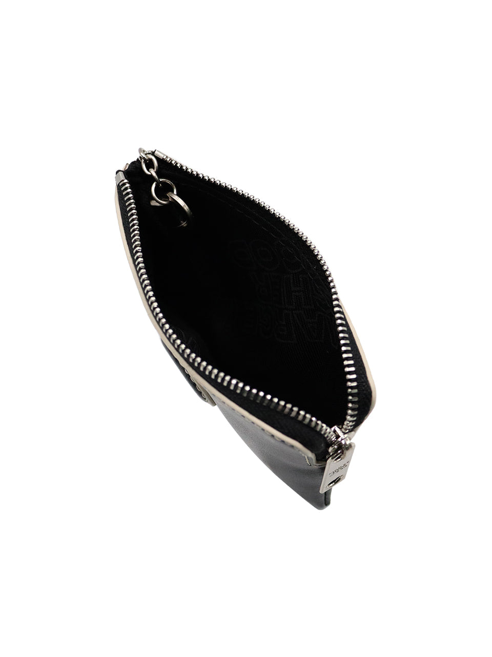 MARGESHERWOOD - HEART ZIPPER WALLET_black plain