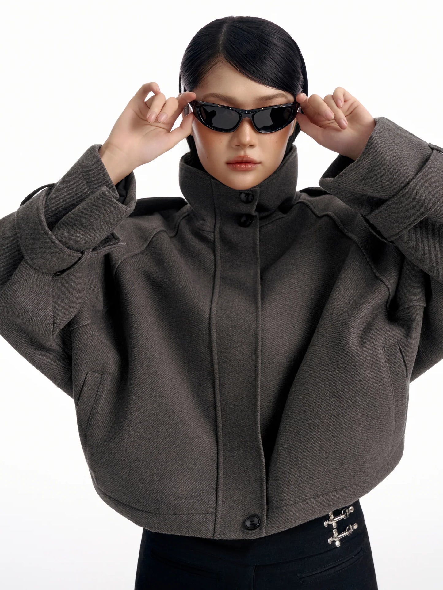 MELANCHOLY - Marlowe Wool Coat / Gray