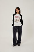 WAIKEI -  Maltese archive raglan long sleeve tshirts IVORY