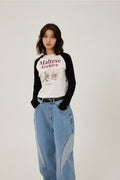 WAIKEI -  Maltese archive raglan long sleeve tshirts IVORY