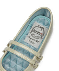 ROCKFISH WEATHERWEAR - SQUARE TOE TWO STRAP MARYJANES(ENAMEL) BUTTER