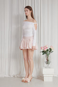 PAIN OR PLEASURE -  TULIP MINI SKIRT pink