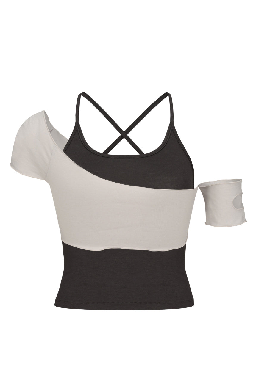 DRYROSE -  ASH SWAN TOP SET (GRAY)